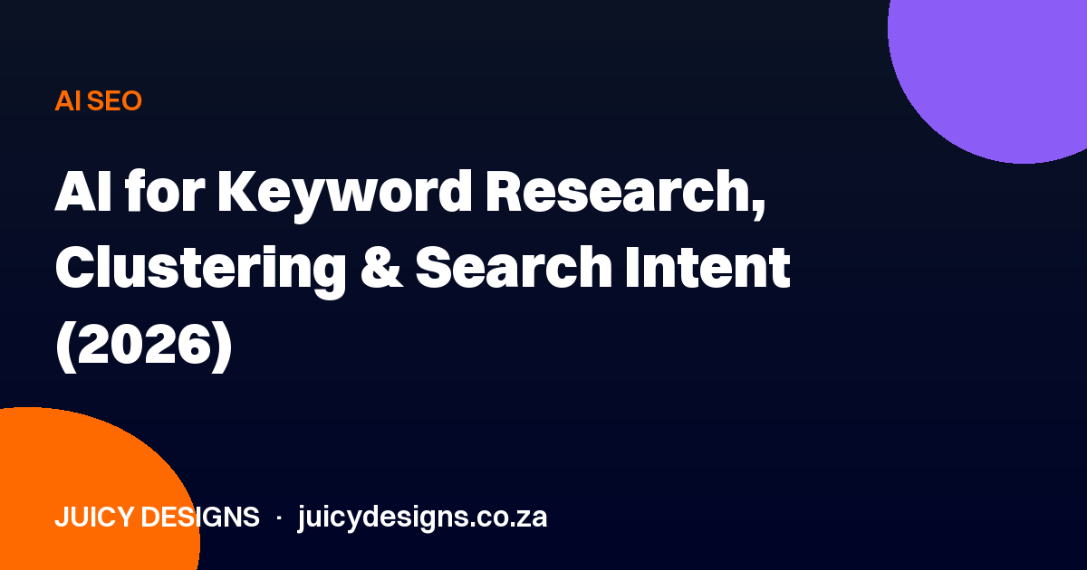 AI for Keyword Research, Clustering & Search Intent (2026)