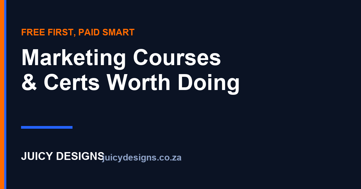 Digital Marketing Courses and Certifications in South Africa: What’s Worth It