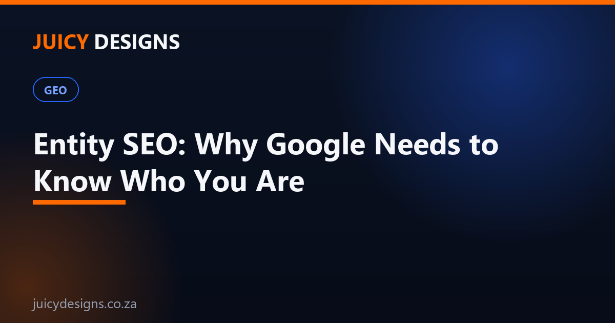 Entity SEO and the knowledge graph explained