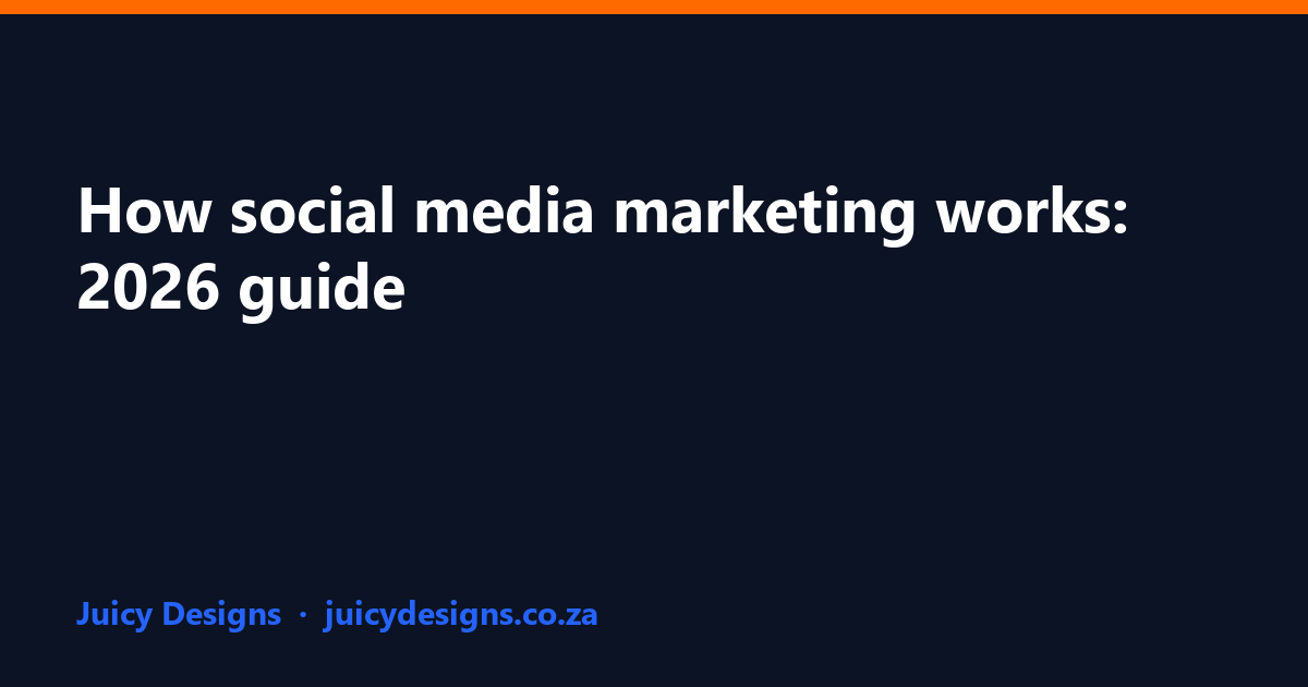 How social media marketing works: 2026 guide, Juicy Designs