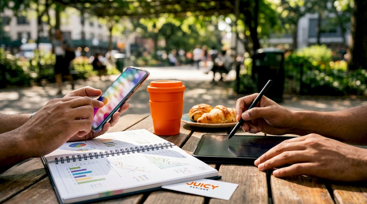 Hands tracking marketing data on devices