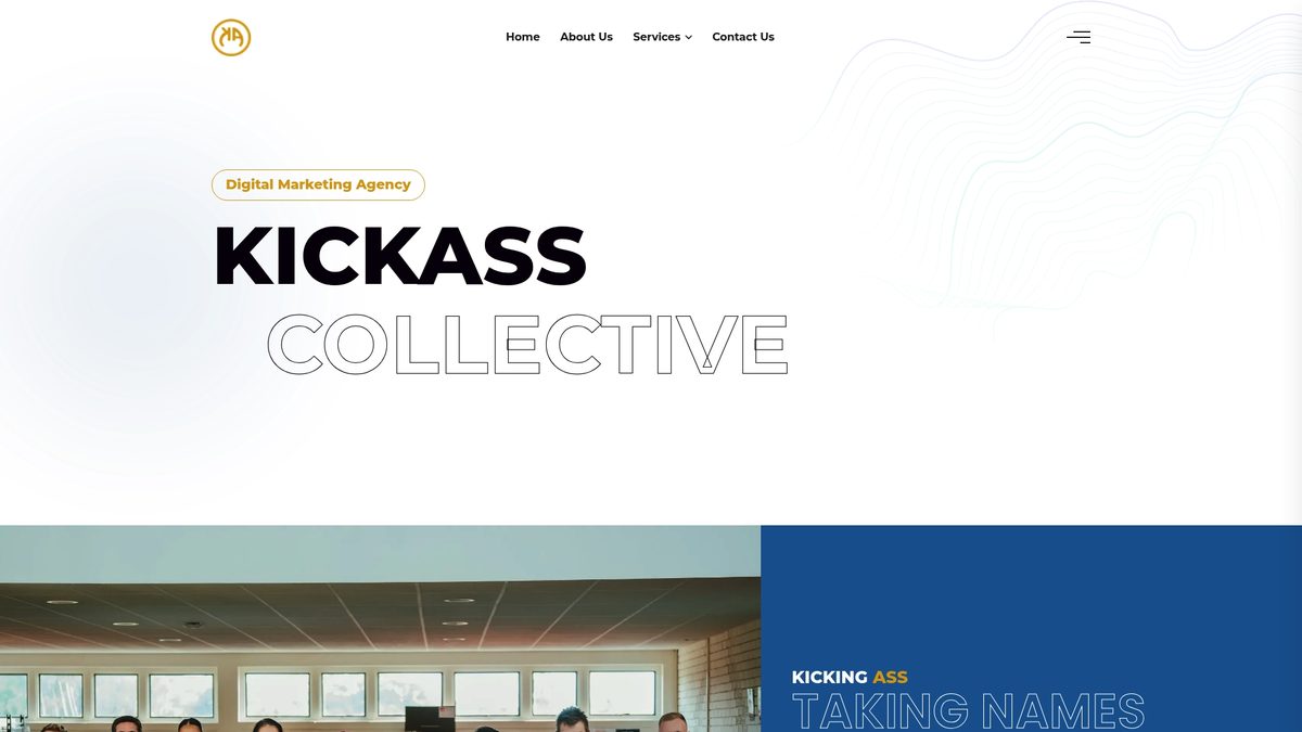 Kickass Collective website, kickass.co.za