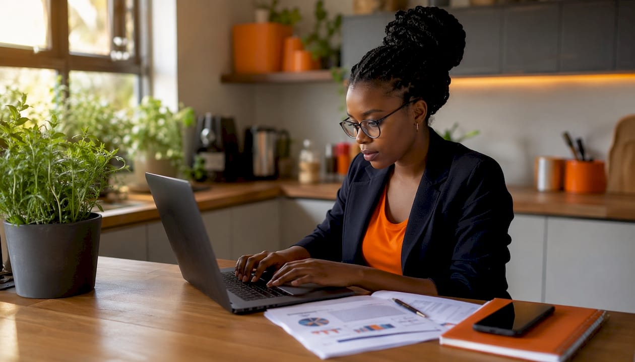 Hands typing on keyboard during technical SEO audit