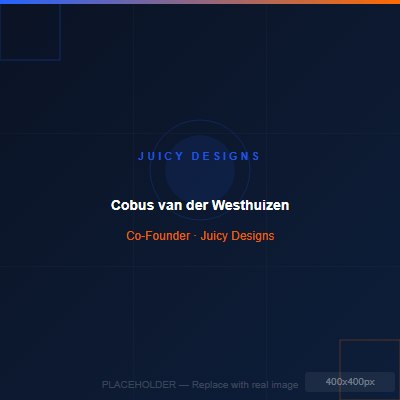 Cobus van der Westhuizen, CEO and Digital Marketing Lead at Juicy Designs