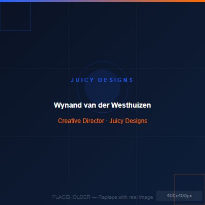 Wynand van der Westhuizen, Account Manager and Client Strategy Lead at Juicy Designs